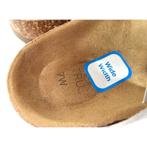 Sandals Women's Time and Tru 7W Open Toe Gray NWT - Picture 5 of 6